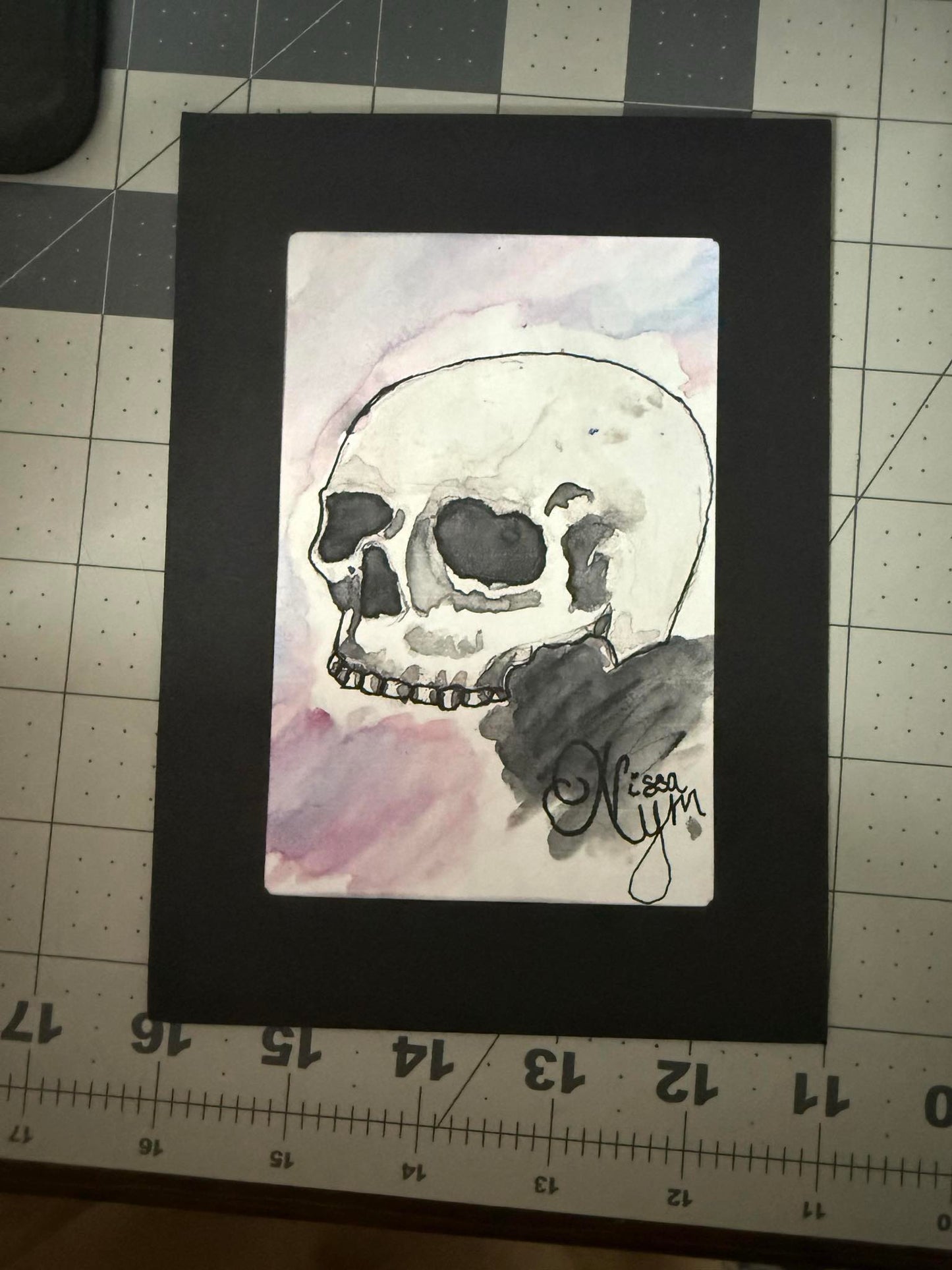 Print of skull artwork